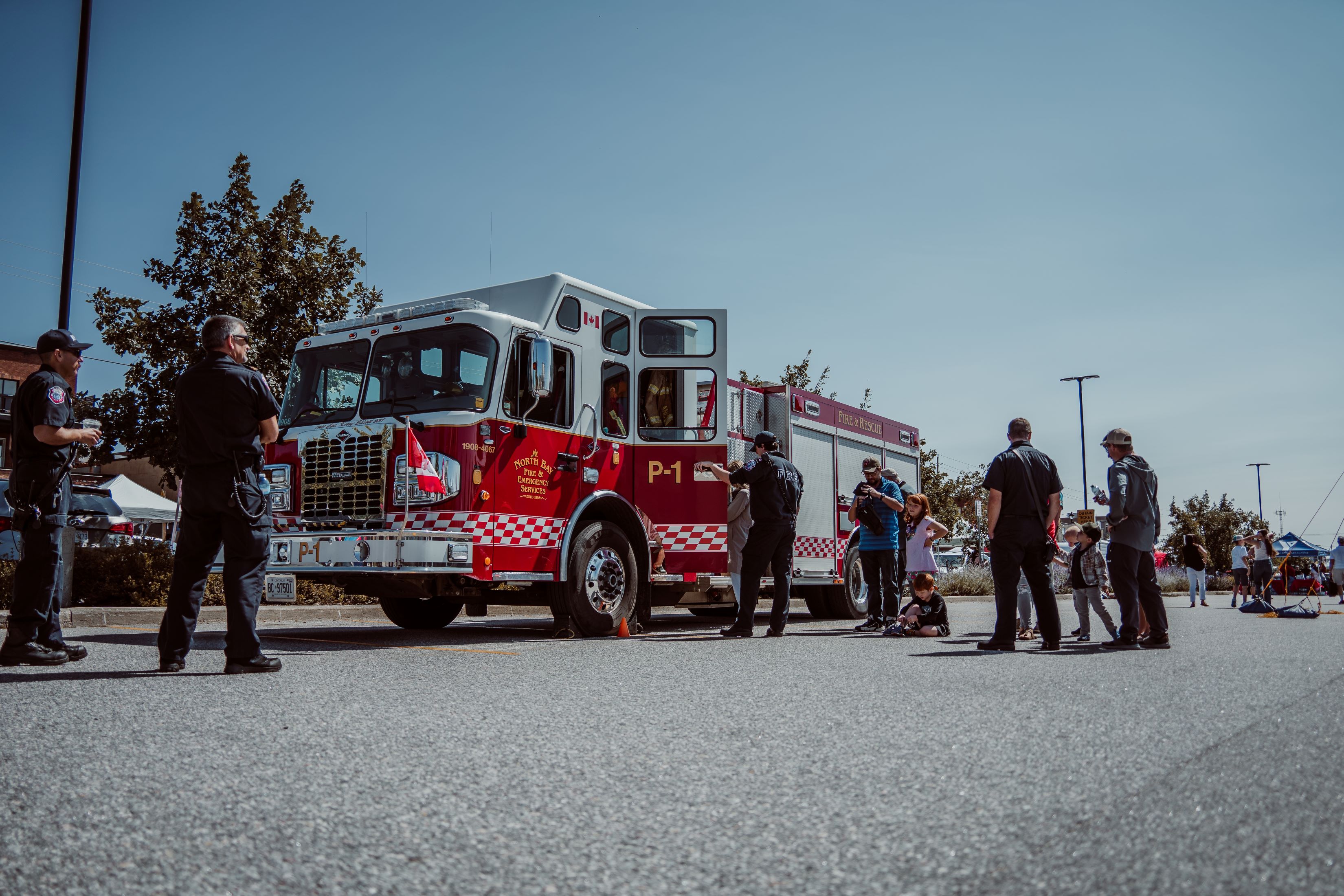 Fire Engine tours by North Bay Fire & Emergency Services - Photo by McCrea Productions